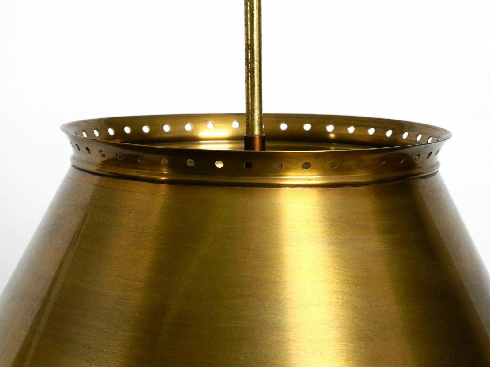 Great Italian Xxl Mid Century Brass Ceiling Lamps With Long Rod photo vinterior