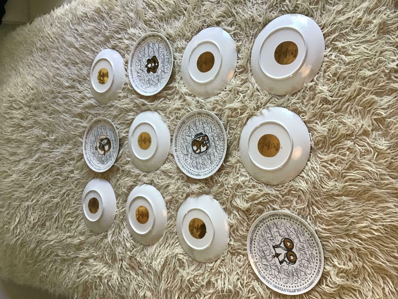 photo for sale Piero Fornasetti Complete Zodiac Sign From 1964 1974 Porcelain, Italy