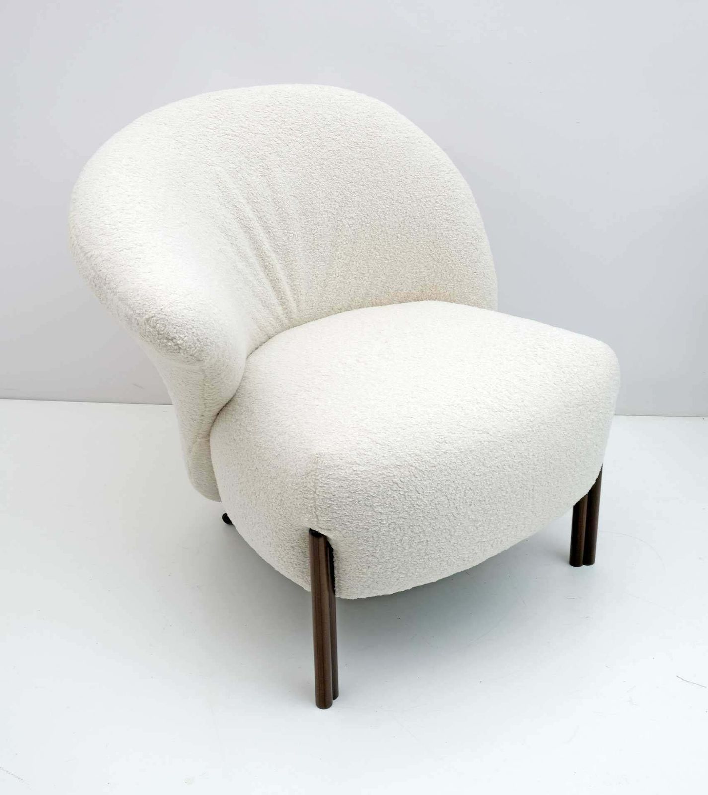Post Modern Italian Design Bouclè Armchair, 1980s photo 1988.0