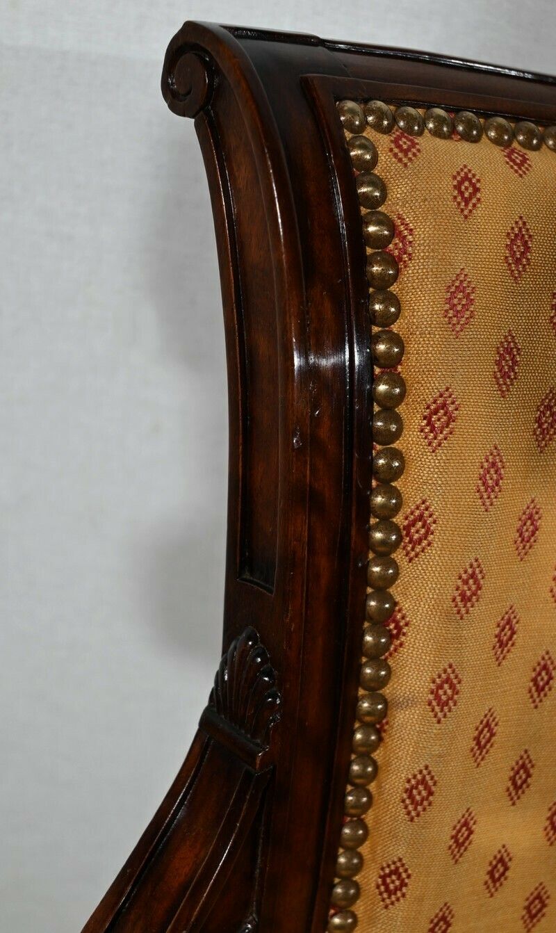 Pair Of Mahogany Armchairs, Louis XVI Style   2nd Part Of The 19th Century photo buy