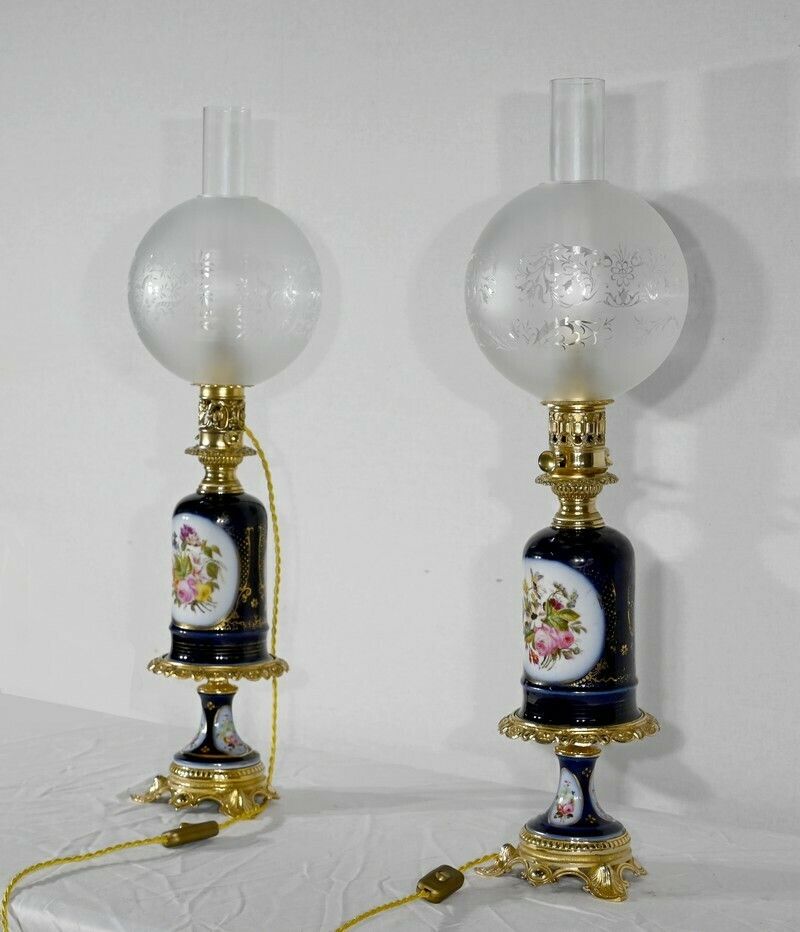 Pair Of Neuburger Lemonon Lamps   Late 19th Century photo for sale