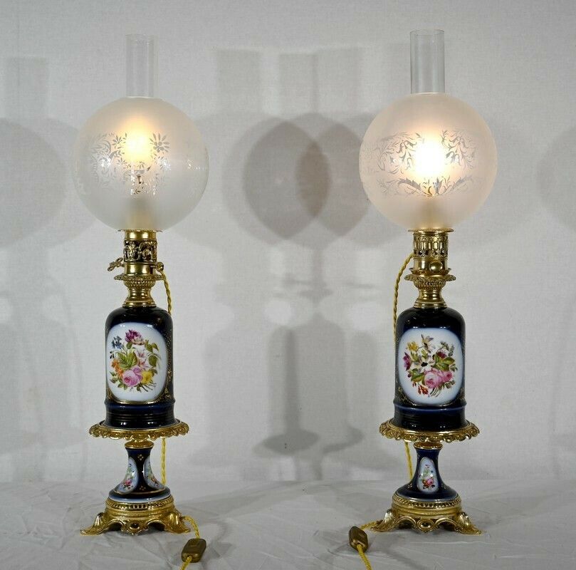 Pair Of Neuburger Lemonon Lamps   Late 19th Century photo Lighting