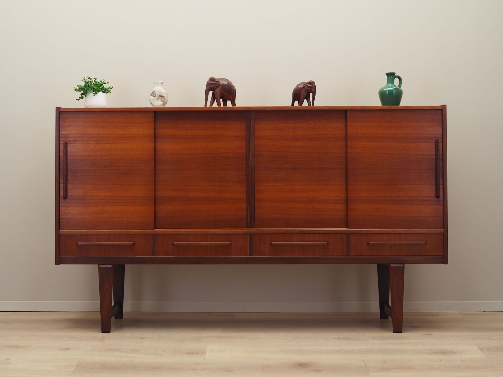 Teak Highboard, Danish Design, 1960s, Manufacturer: Pmj Viby J photo furniture