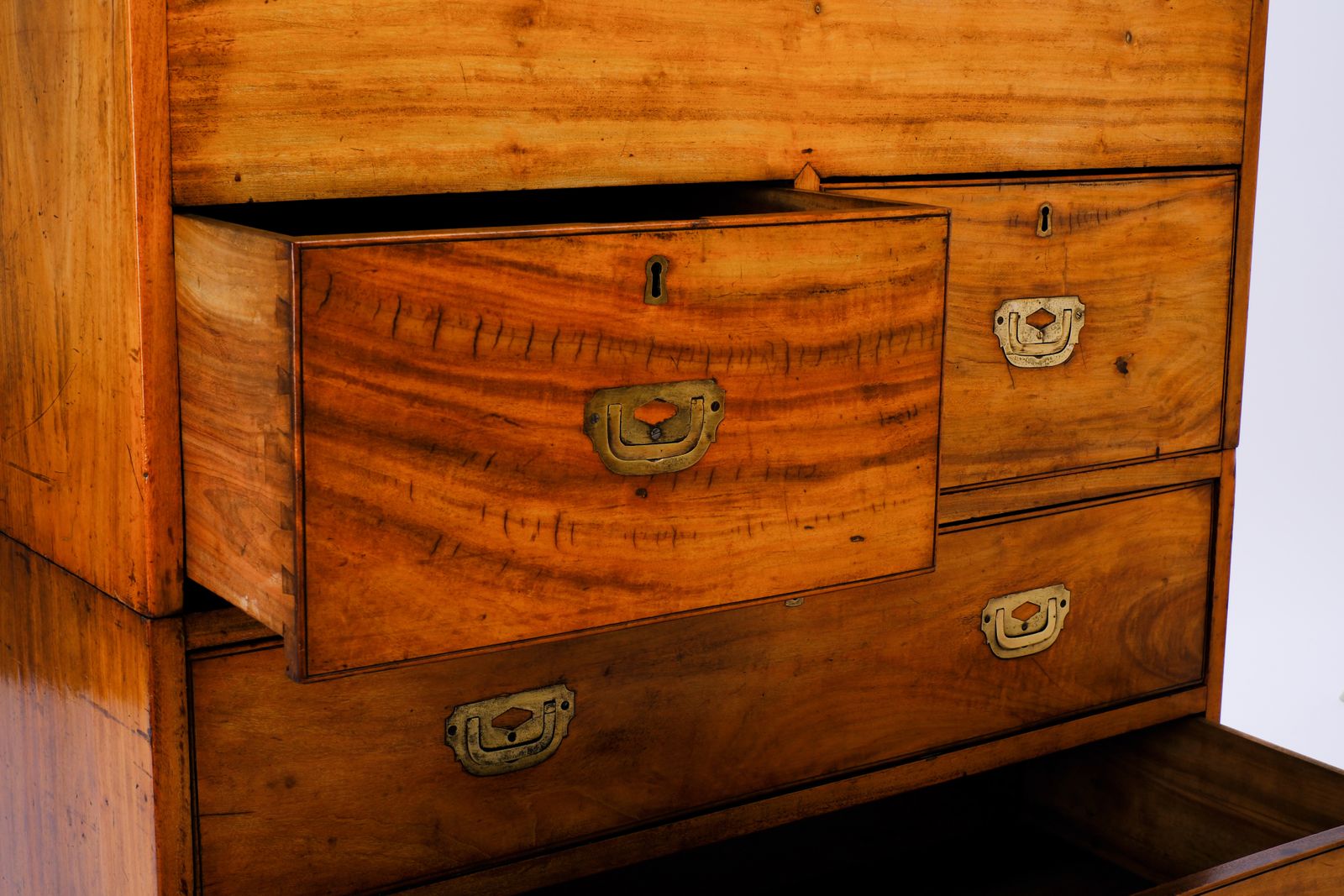 photo furniture Early C19th Chinese Camphor Wood Secretaire Campaign Chest