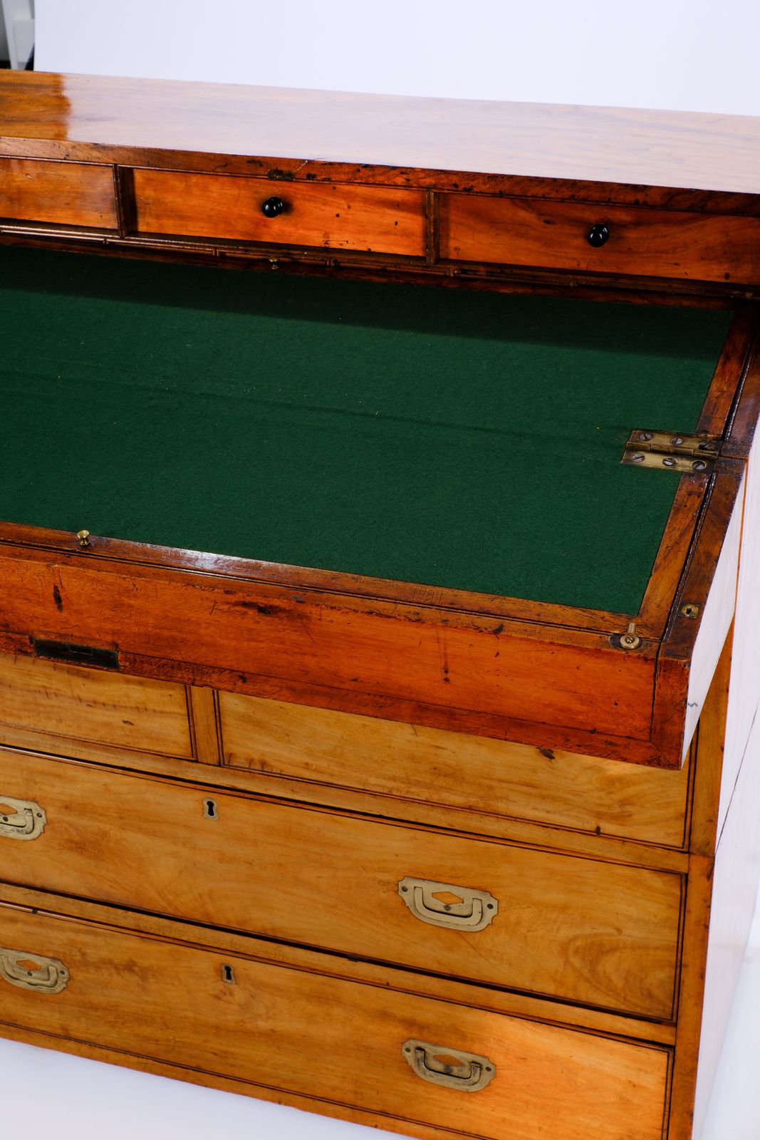 photo for sale Early C19th Chinese Camphor Wood Secretaire Campaign Chest
