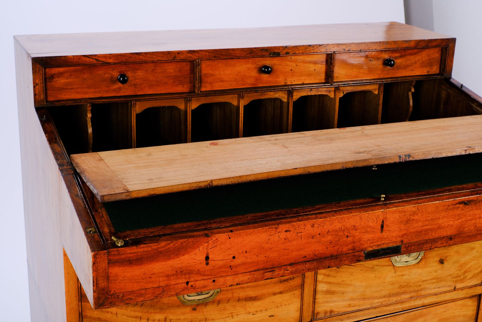 photo buy Early C19th Chinese Camphor Wood Secretaire Campaign Chest