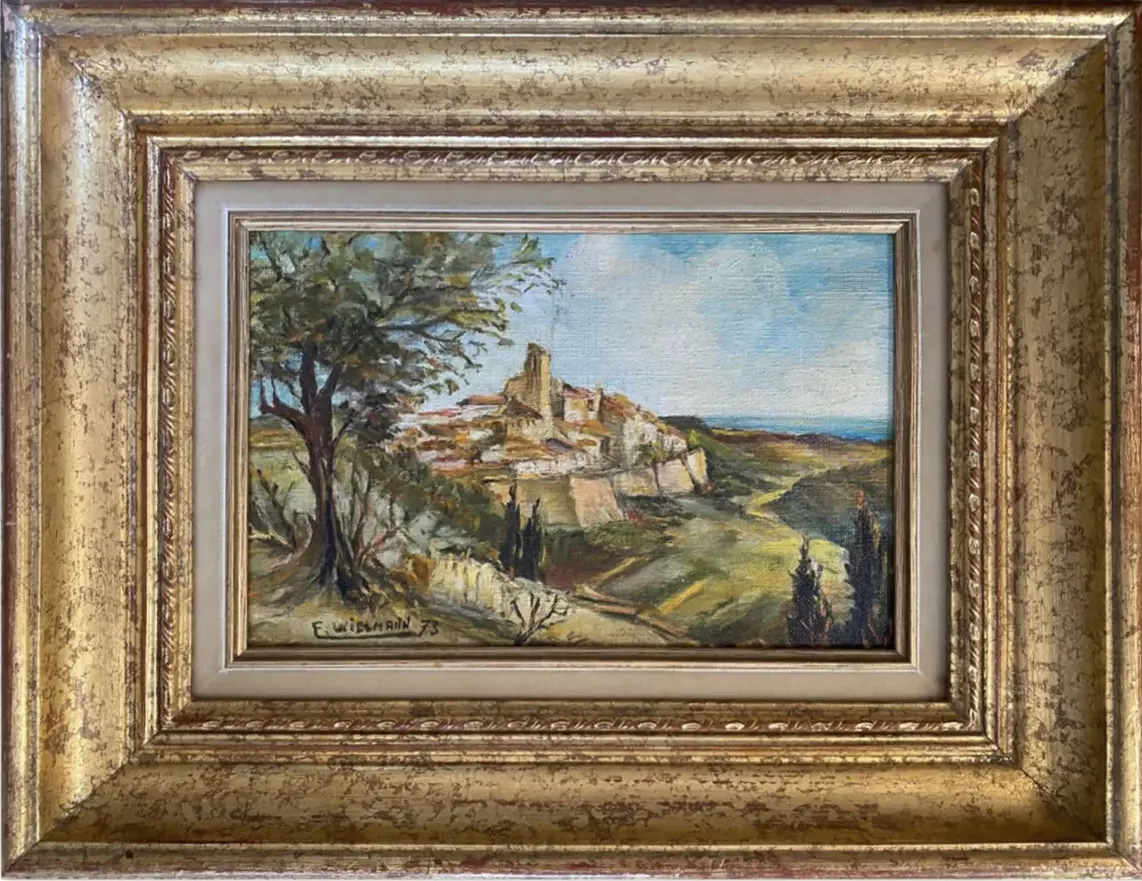 "The Village On The Hill" By F Willmann