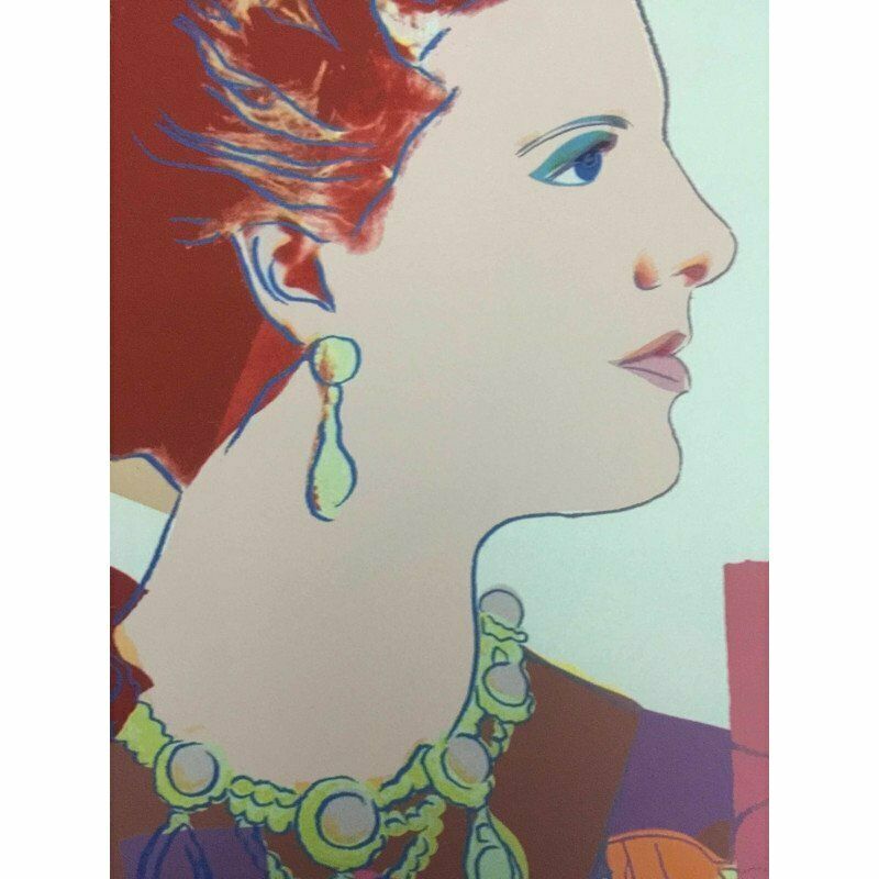 Andy Warhol, Queen Margrethe II Of Denmark, Screen Print, 1990s photo furniture
