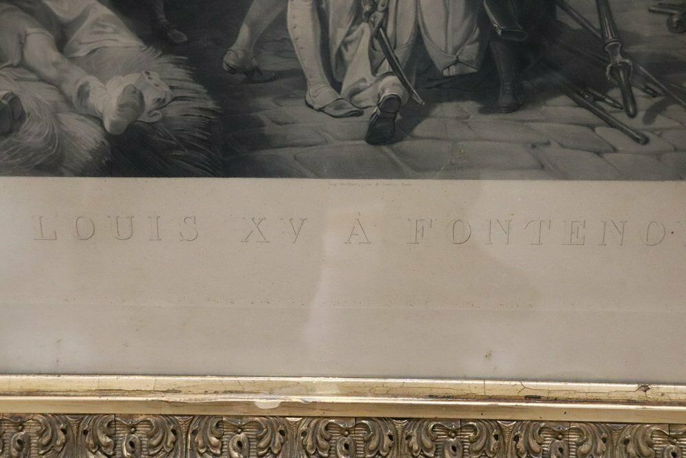 photo vinterior Jean Pierre Marie Jazet, Large Engravings, 19th Century, Framed, Set Of 2