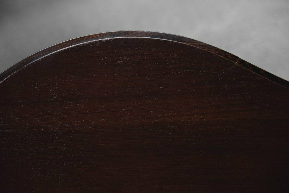 Furniture Mid Century Modern Wenge Organic Shaped Boomerang Custom Desk, 1960s photo