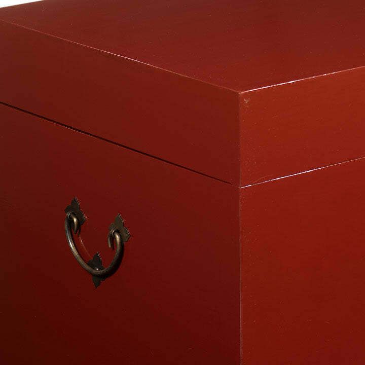 Blanket Trunk, Red Lacquer photo for sale