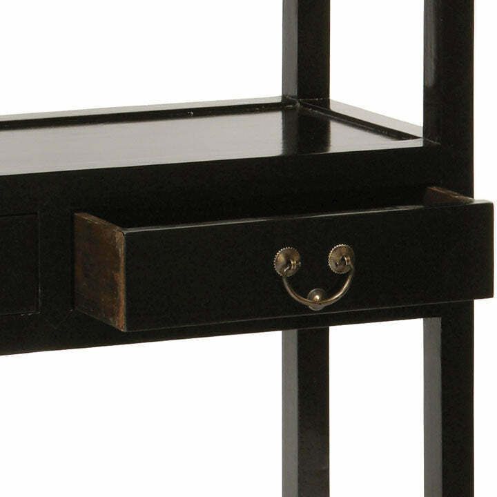 Ming Bookshelf, Black Lacquer photo furniture