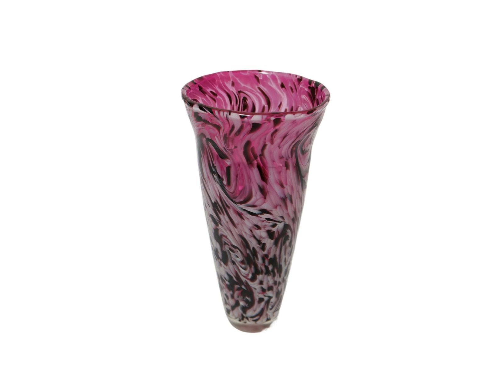 Vintage Tall Pink Swirl Art Glass Vase, 1960’s photo furniture