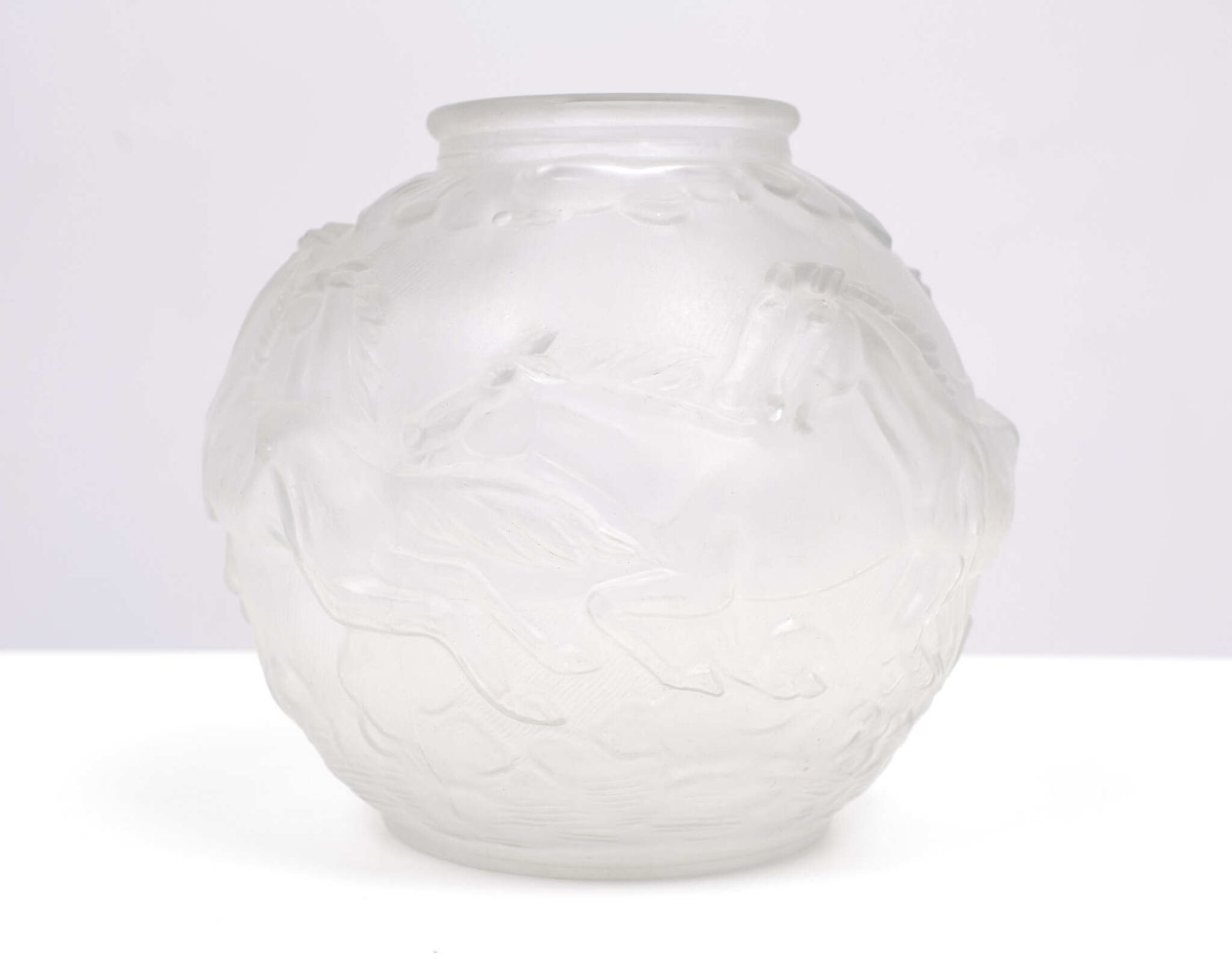 Karl Zentner, Satined Art Deco Ball Vase