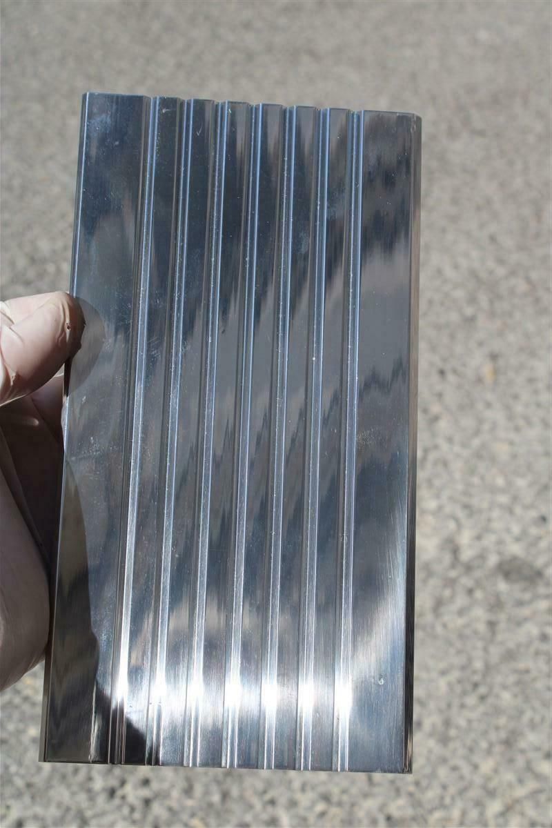 Rectangular Handles With Grooves In Chromed Aluminium Italy Design photo 971.0