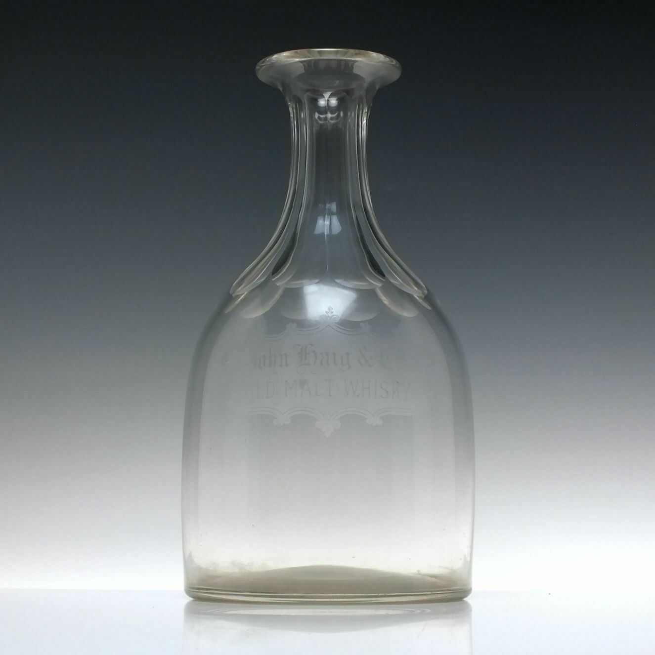 Large Scottish Magnum Glass Whisky Or Water Carafe C1890 photo furniture