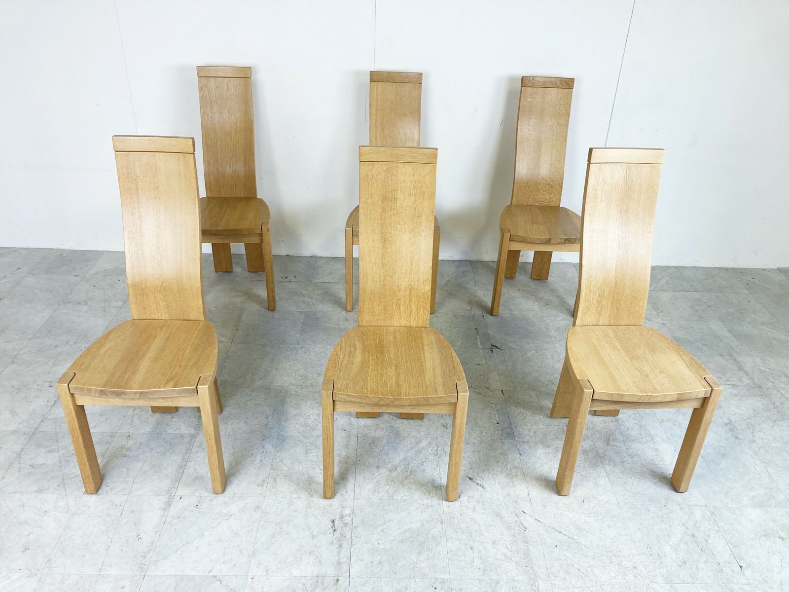 Set Of 6 Dining Chairs By Rob & Dries Van Den Berghe, 1980s photo furniture