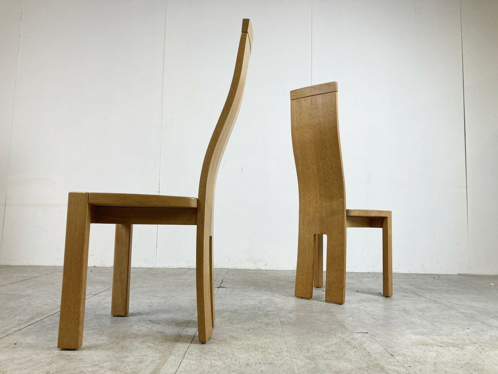Set Of 6 Dining Chairs By Rob & Dries Van Den Berghe, 1980s photo vinterior