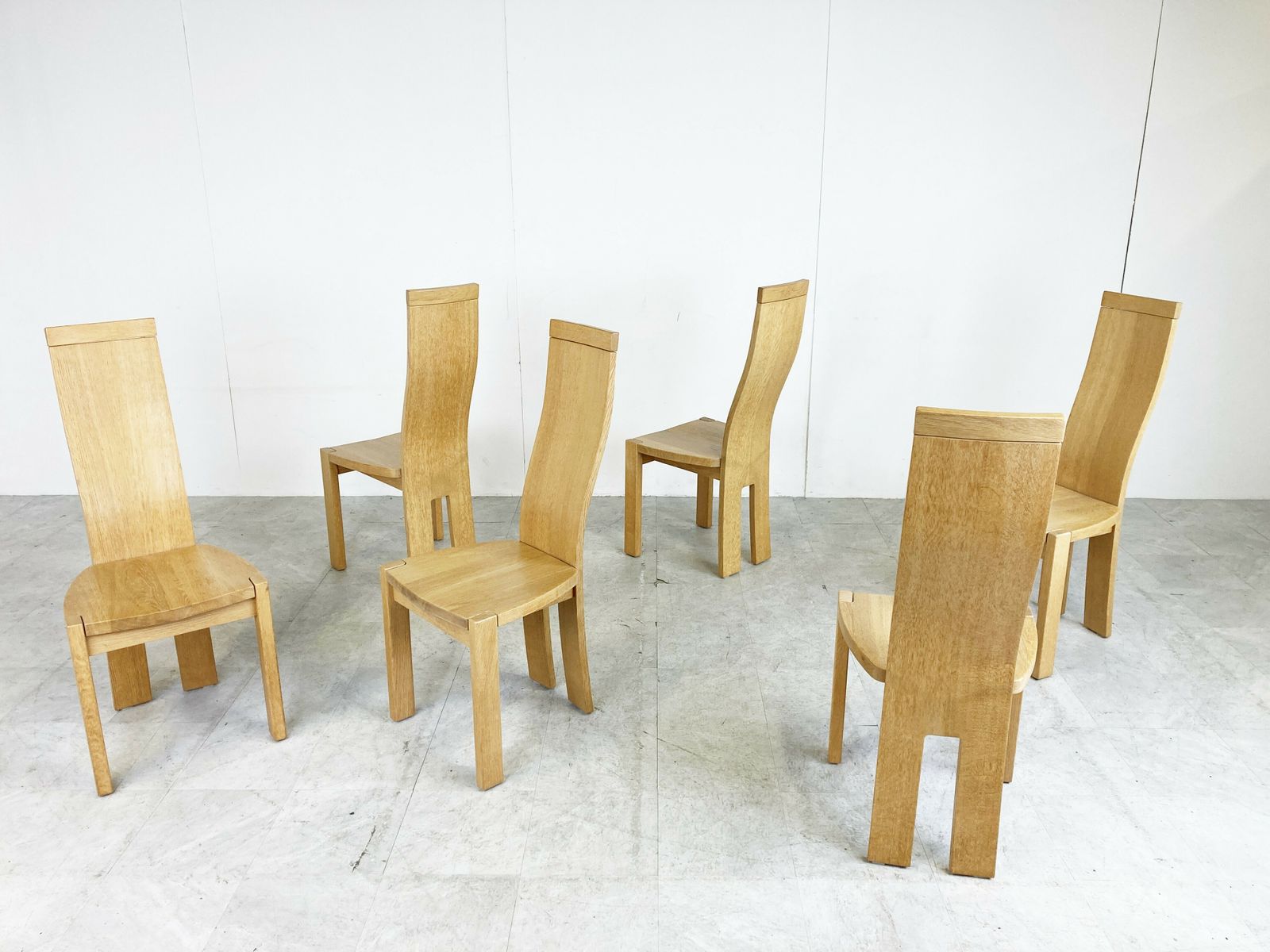 Set Of 6 Dining Chairs By Rob & Dries Van Den Berghe, 1980s