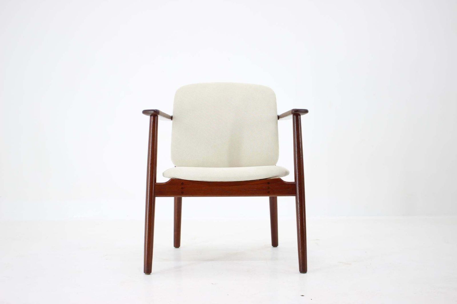 1960s Børge Mogensen Teak Armchair Model 165 Produced By Søborg Møbelfabrik,Denm photo for sale