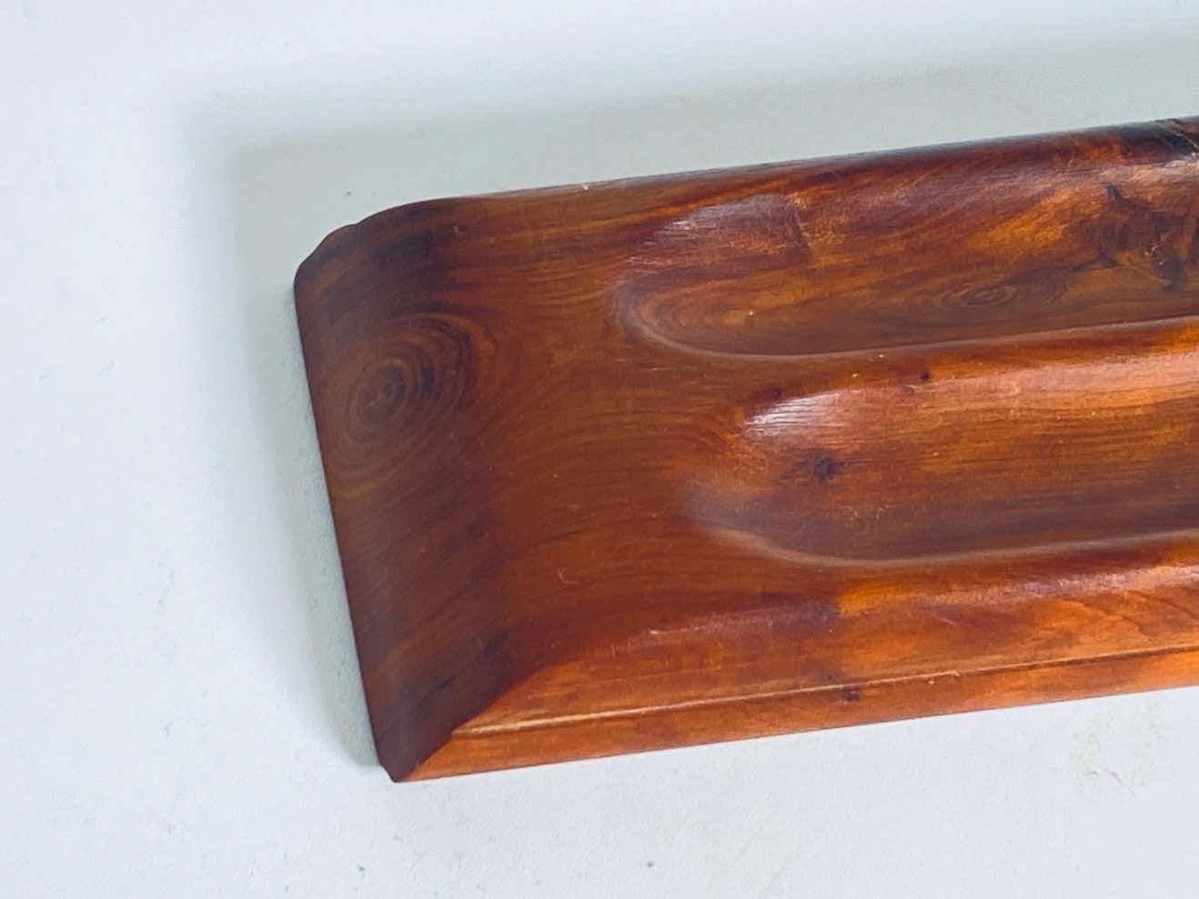 Wood Pen Holder, Brown Color, France, 1970 photo vintage
