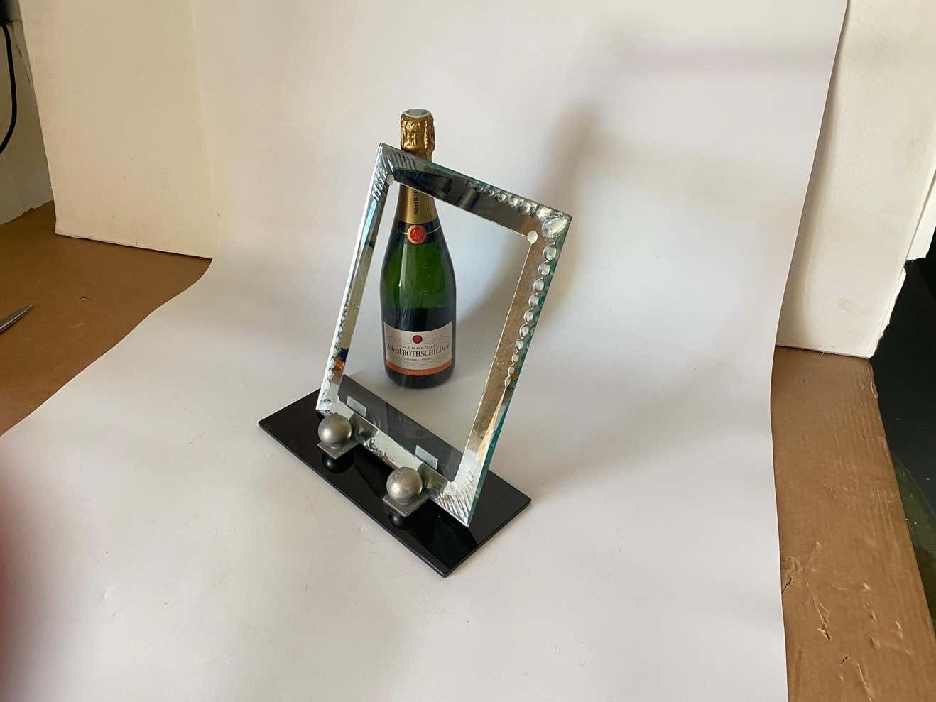 photo for sale Art Deco Picture Frame Back Bakelite And Bevelded Mirror, France Circa 1935