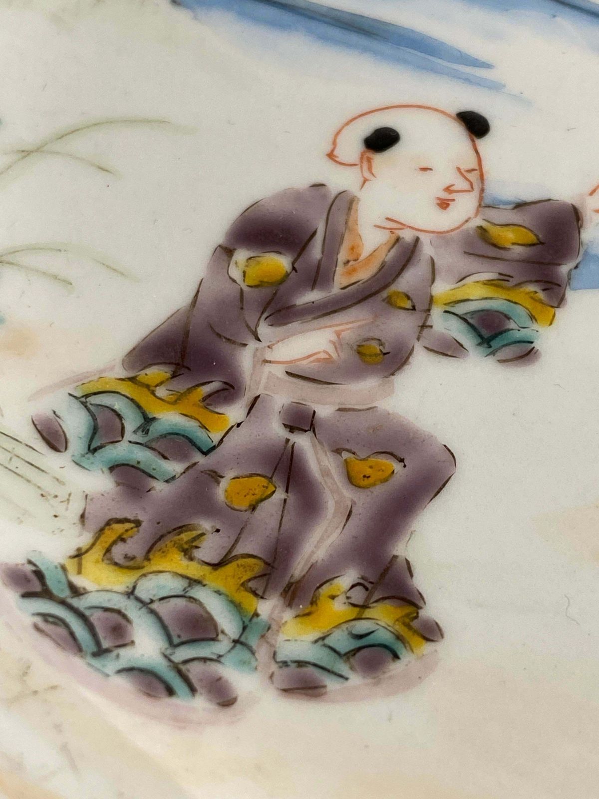 Japonese Plate Famille Rose Meiji Period, Japan 1830 photo Home Decor