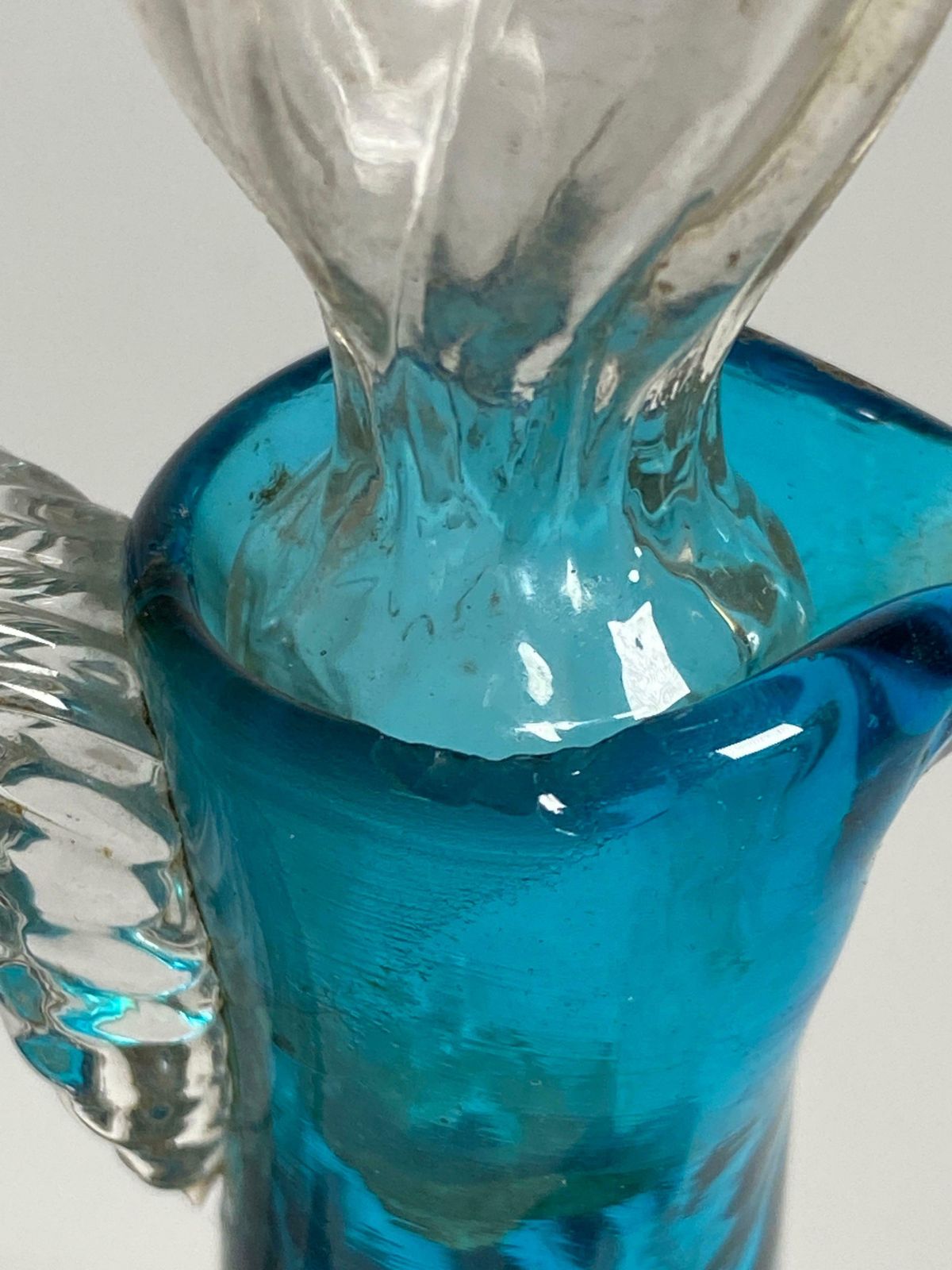 Italian Vase With A Lid, Blue  Green Colour, Italy 1960 photo for sale