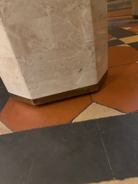 Mid Century Tessellated Travertine Coffee Table By Maitland Smith, 1980s photo 1295.0