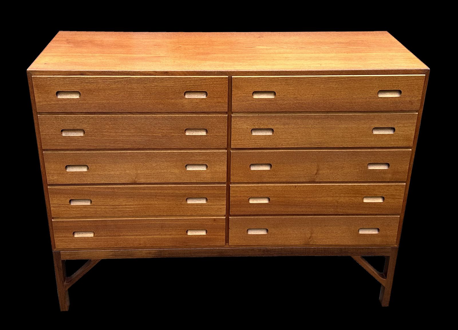 10 Dawer Teak Chest By Borge Mogensen For Fdb Mobler photo furniture