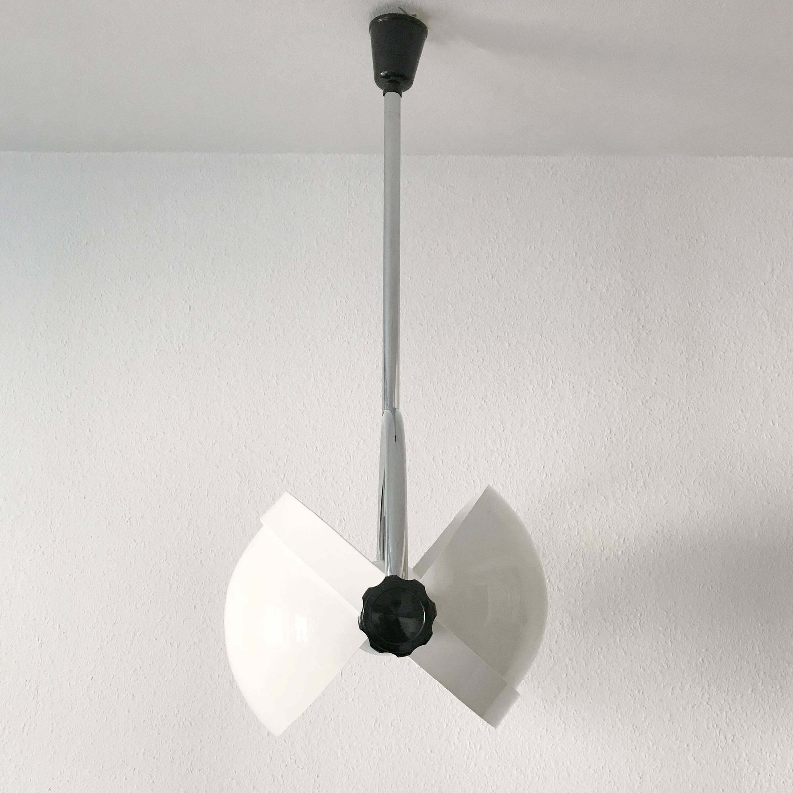Large & Exceptional Mid Century Modern Pendant Lamp Or Hanging Light Italy 1970s photo Lighting