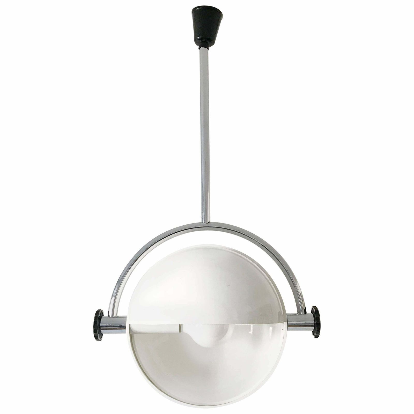 photo for sale Large & Exceptional Mid Century Modern Pendant Lamp Or Hanging Light Italy 1970s