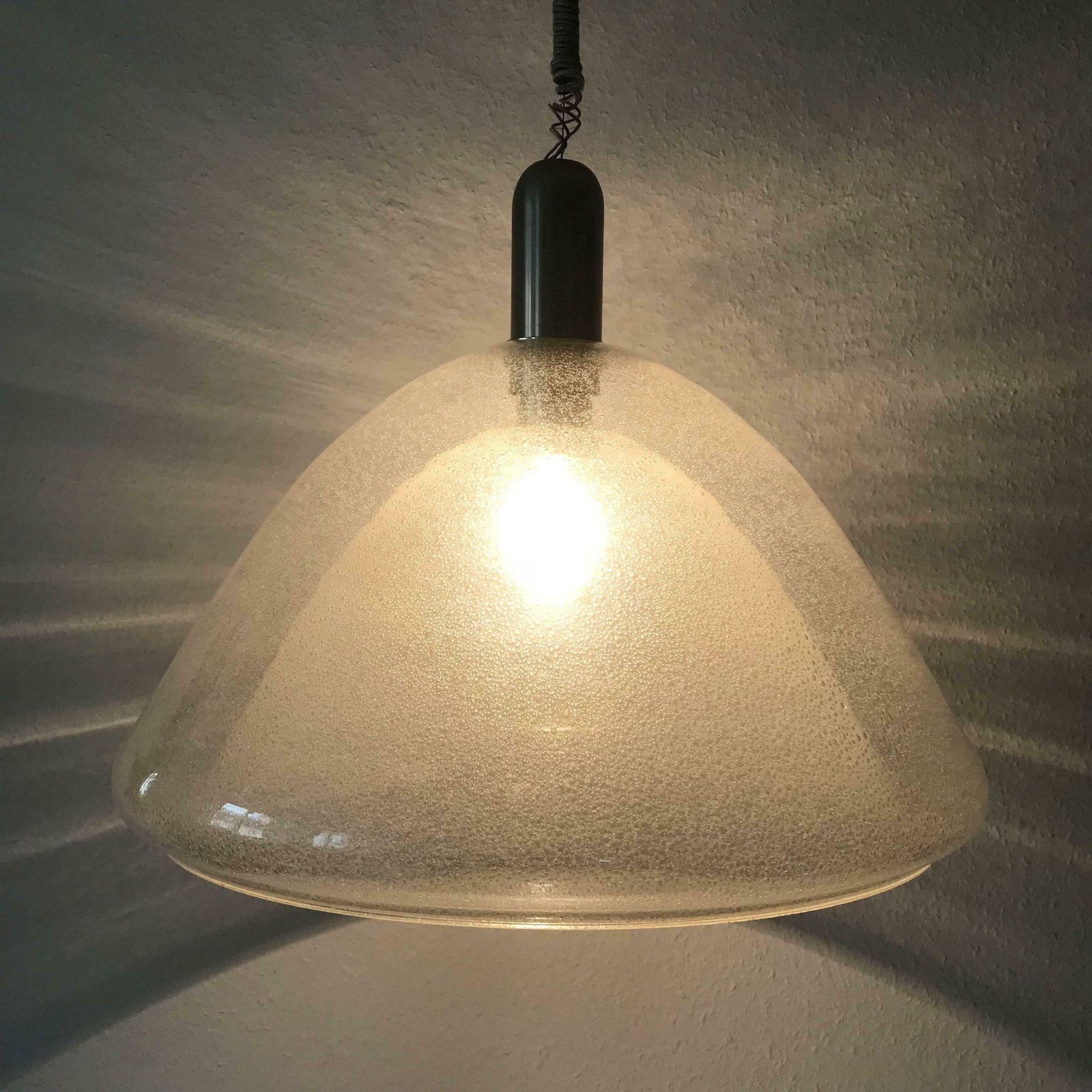 Large Two Layer Murano Glass Pendant Lamp By Carlo Nason For Mazzega, 1960s photo 4994.0