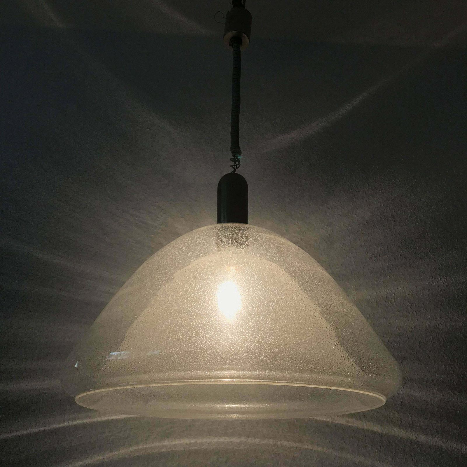 Large Two Layer Murano Glass Pendant Lamp By Carlo Nason For Mazzega, 1960s photo vinterior