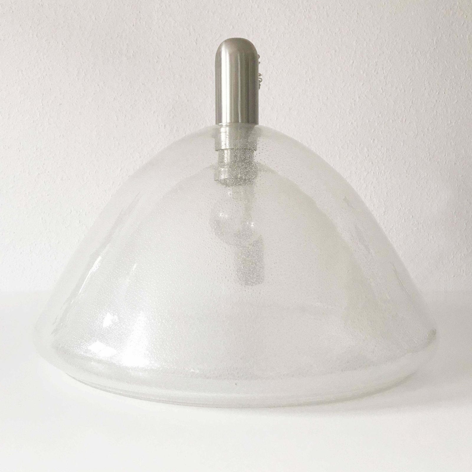 photo furniture Large Two Layer Murano Glass Pendant Lamp By Carlo Nason For Mazzega, 1960s