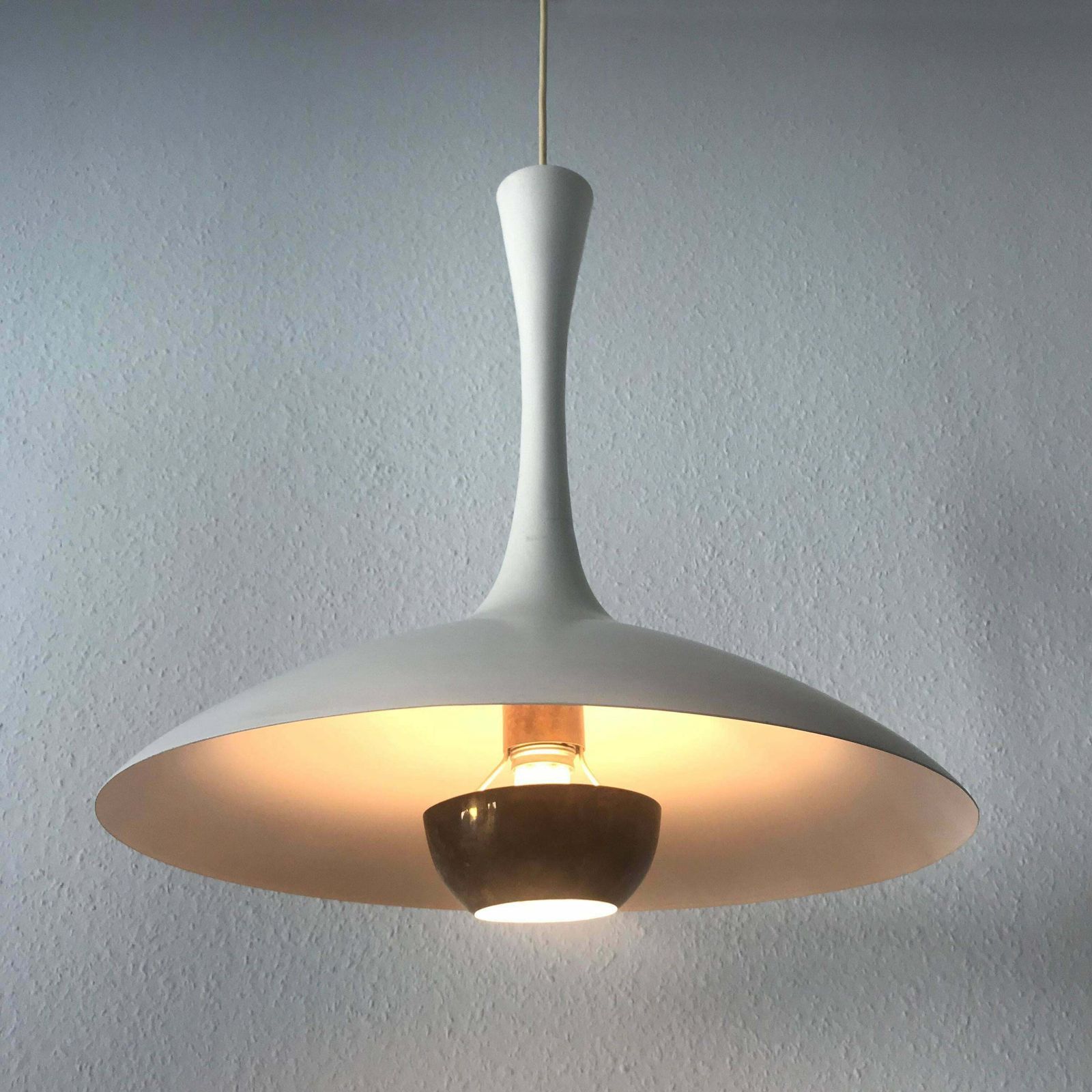 Elegant Mid Century Modern Pendant Lamp Or Hanging Light By Florian Schulz 1960s photo furniture