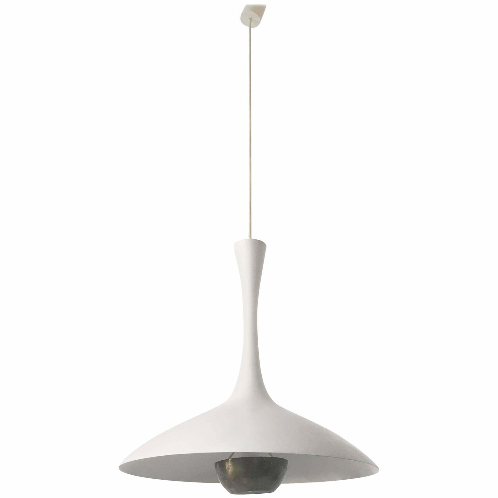 photo for sale Elegant Mid Century Modern Pendant Lamp Or Hanging Light By Florian Schulz 1960s