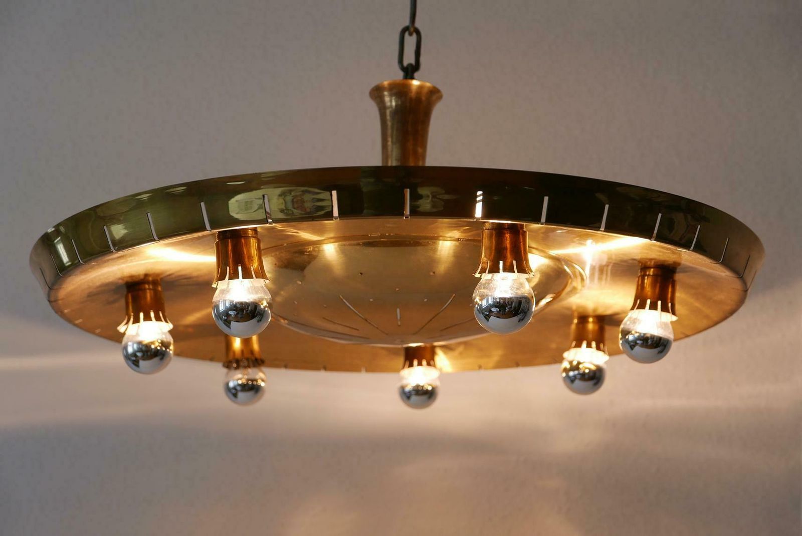 Rare Mid Century Ceiling Light Or Chandelier By Günter Trieschmann Germany 1950s photo for sale