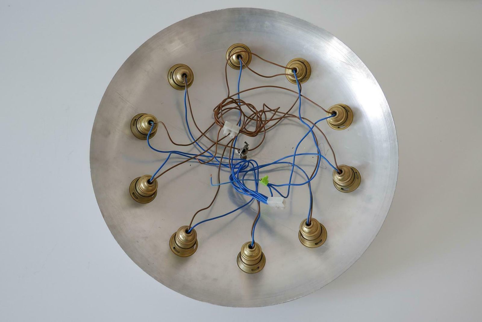 Lighting Rare Sputnik Flush Mount Or Ceiling Lamp By Oscar Torlasco ''Attributed'', Italy photo