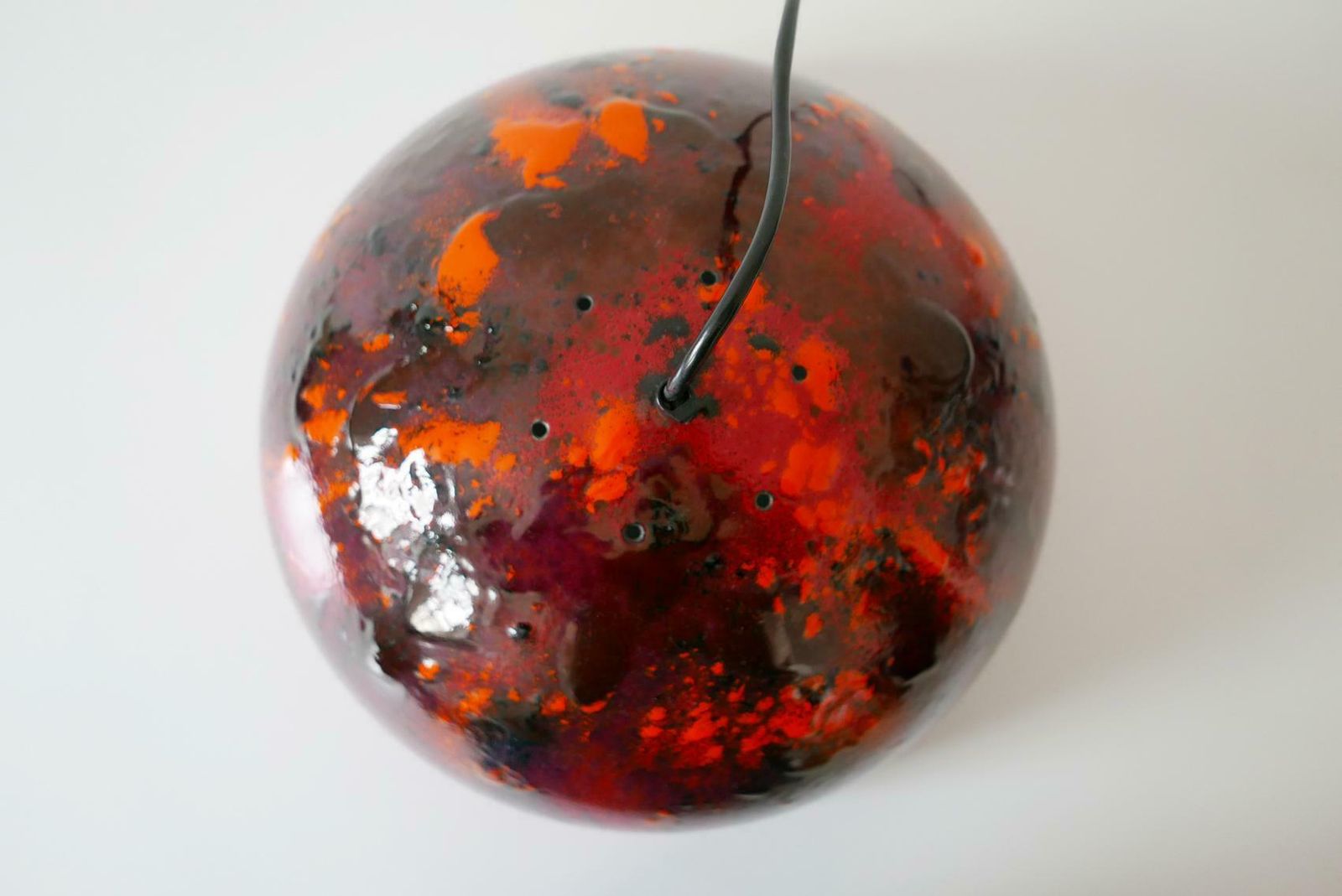 photo buy Large And Elegant Mid Century Modern Enamelled Pendant Lamp Dome, 1960s, Denmark