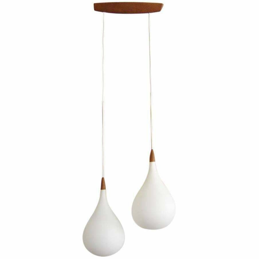 photo for sale Elegant Pendant Lamp Drop By Uno & östen Kristiansson For Luxus Vittsjö Sweden