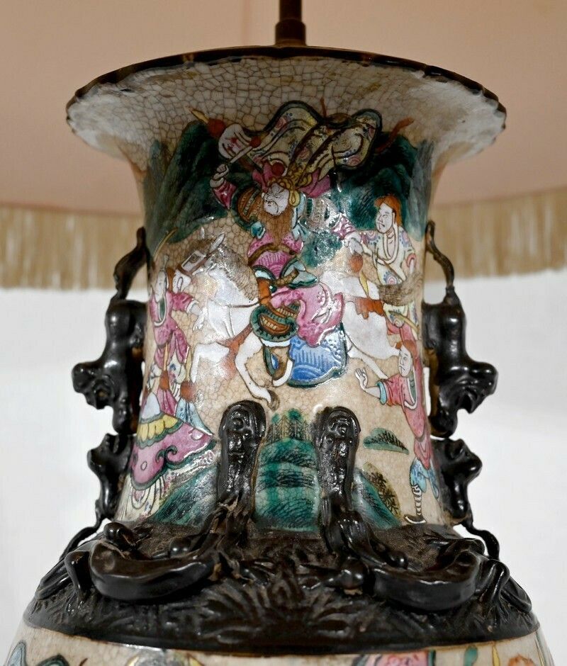 photo furniture Nanjing Porcelain Lamp, China   Late 19th Century