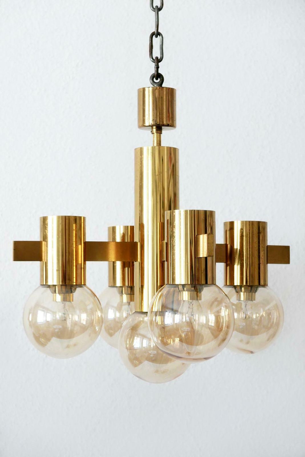 Set Of Midcentury Sputnik Chandelier & Wall Lamps By Hans Agne Jakobsson, 1960s photo buy