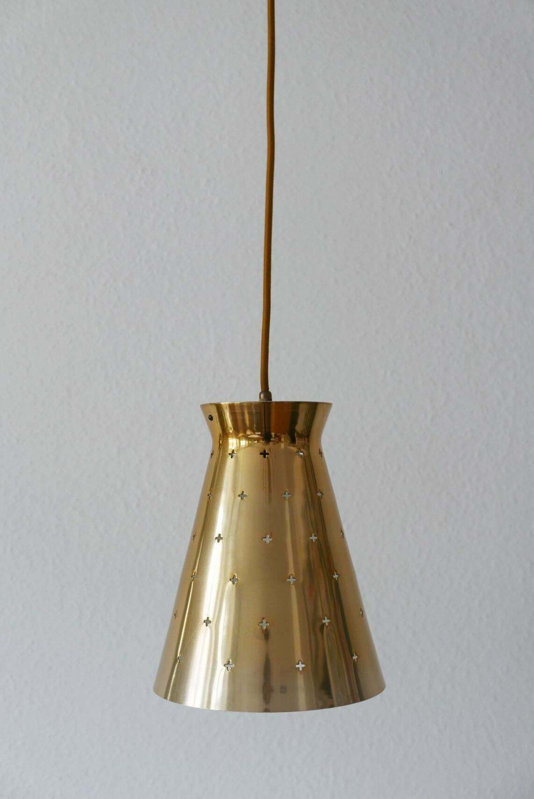 Lovely Mid Century Modern Diabolo Pendant Lamp By Hillebrand, 1950s, Germany photo vinterior