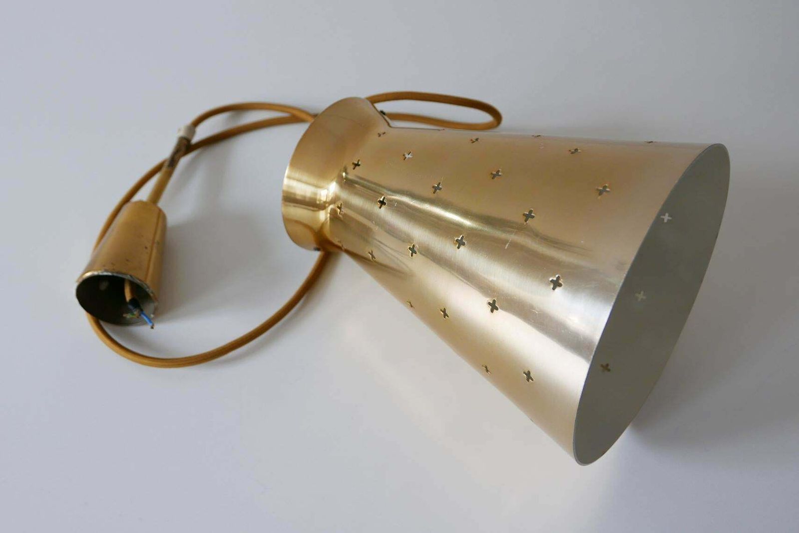 Lighting Lovely Mid Century Modern Diabolo Pendant Lamp By Hillebrand, 1950s, Germany photo
