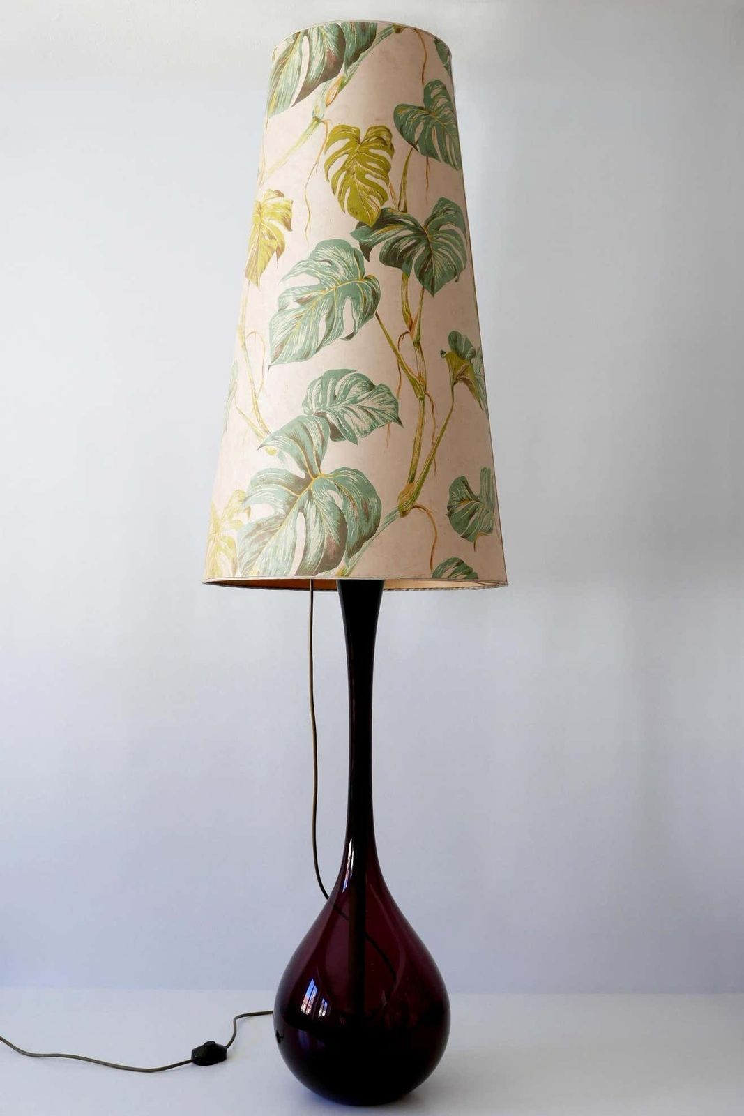 Lighting Large Mid Century Modern Floor Lamp By Arthur Percy For Gullaskruf 1950s, Sweden photo