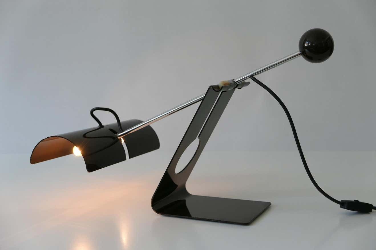 Articulated Table Lamp Picchio By Mauro Martini For Fratelli Martini 1970s Italy photo vinterior