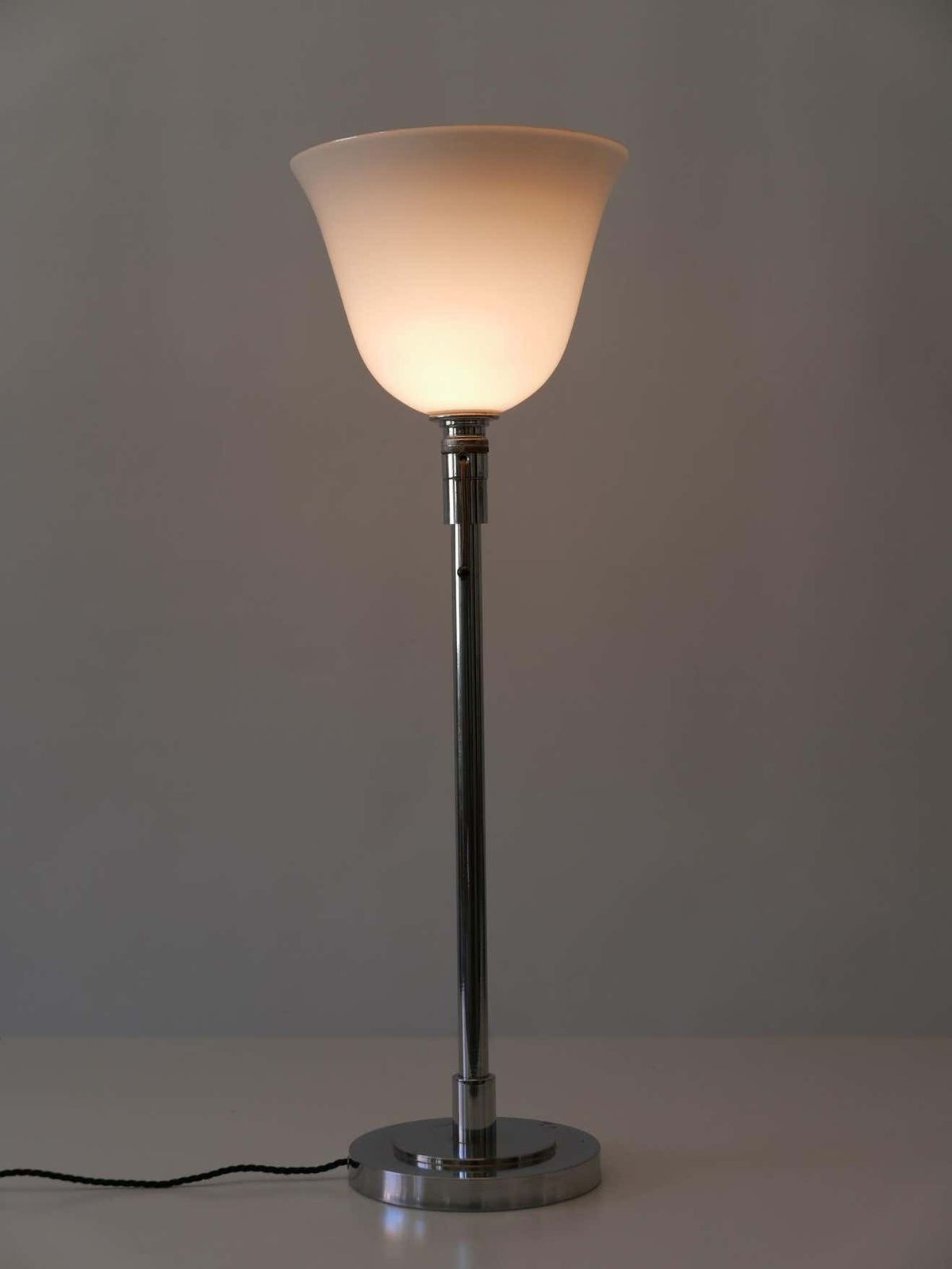 Elegant Art Deco Bauhaus Table Lamp Or Floor Light By Mazda Paris, France, 1930s photo furniture