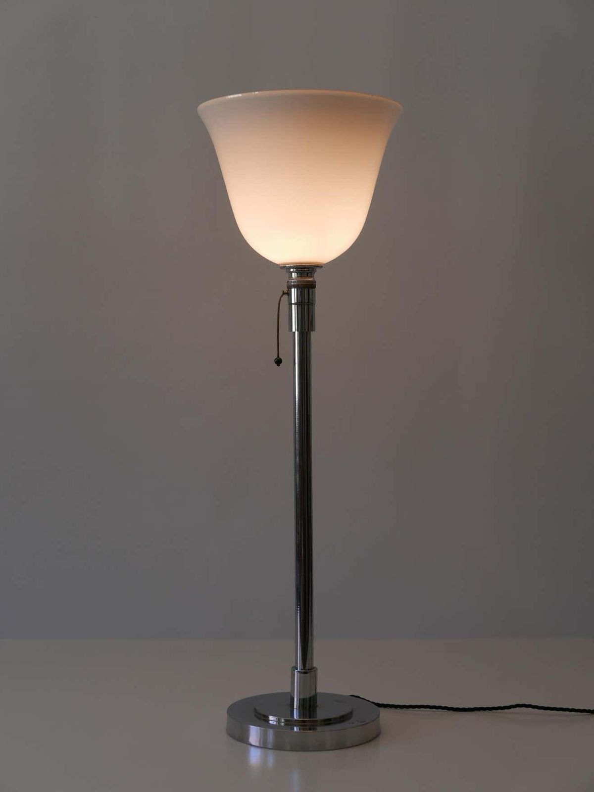 photo for sale Elegant Art Deco Bauhaus Table Lamp Or Floor Light By Mazda Paris, France, 1930s