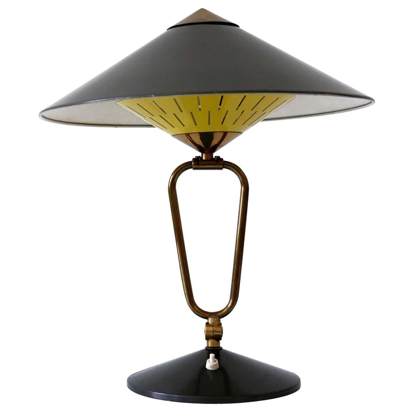 Articulated Large Mid Century Modern Table Lamp Or Wall Sconce ''Witch Hut'' 1950s